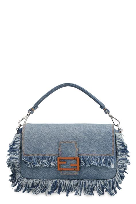 fendi flat baguette men|Fendi denim baguette.